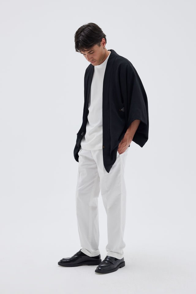 MIDNIGHT CRANE vintage ipek kimono ceket