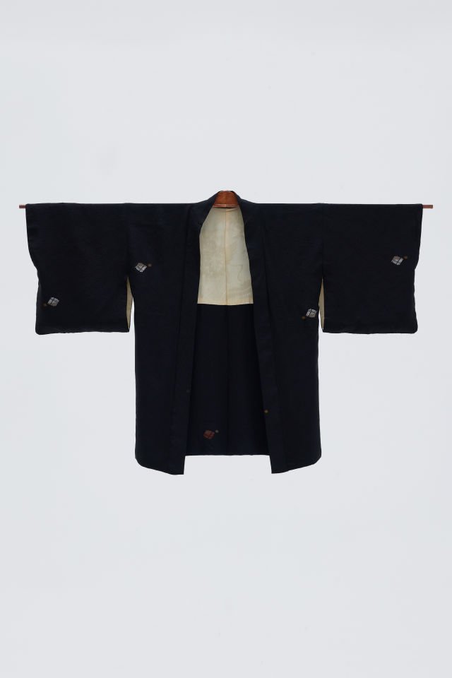 MIDNIGHT CRANE vintage ipek kimono ceket