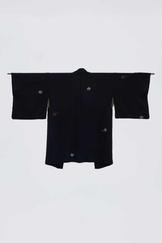 MIDNIGHT CRANE vintage ipek kimono ceket