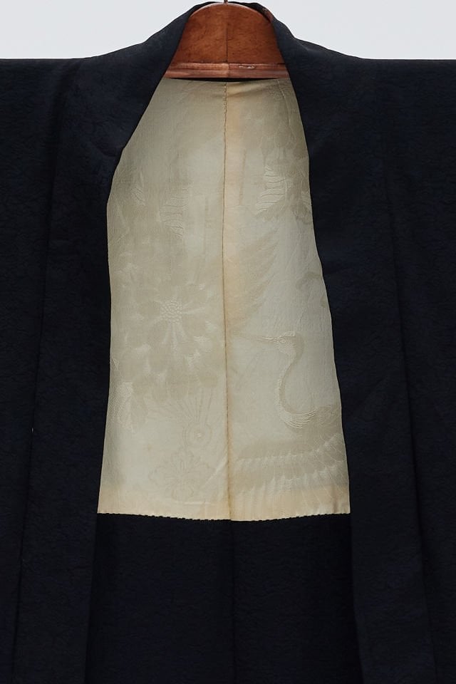 MIDNIGHT CRANE vintage ipek kimono ceket