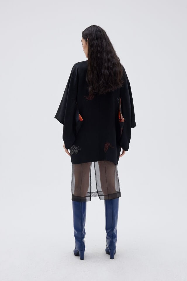 PINECONE WHISPERS vintage ipek kimono ceket