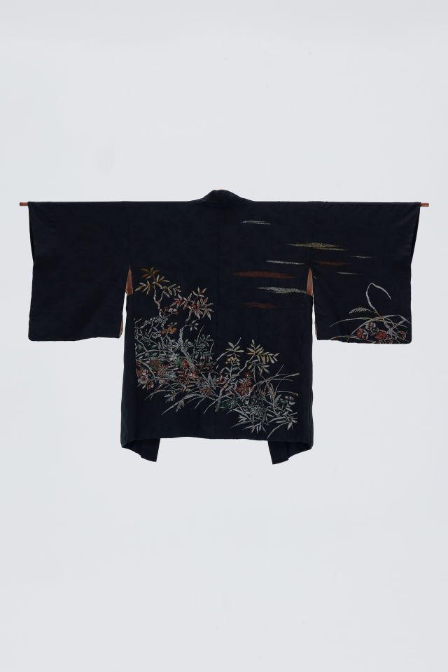 AKIKUSA vintage ipek kimono ceket