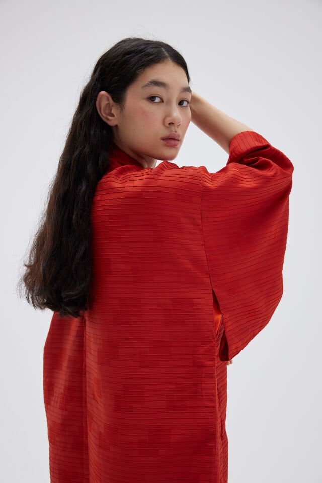 RED WEDDING vintage ipek kimono ceket