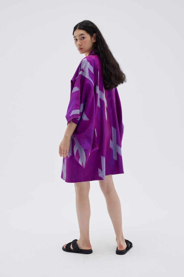 MAJESTIC KOI vintage ipek kimono ceket