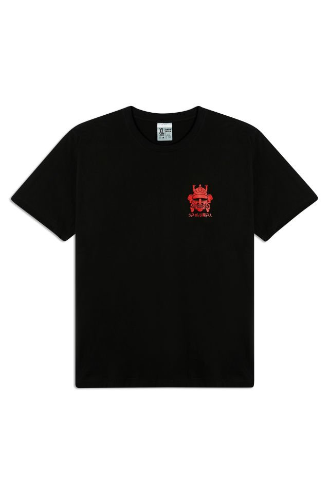SAMURAY baskılı unisex t-shirt