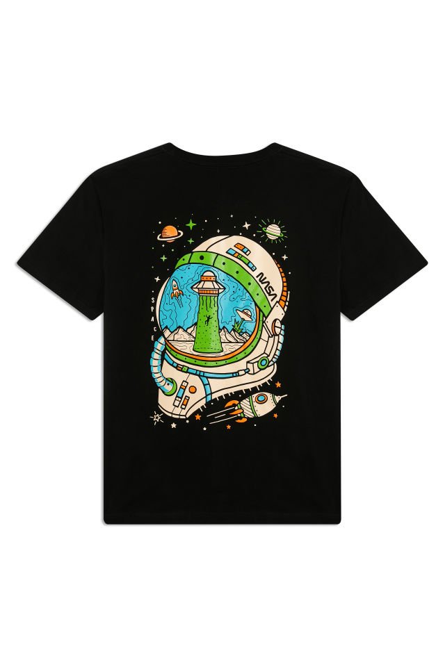 SPACE baskılı unisex t-shirt