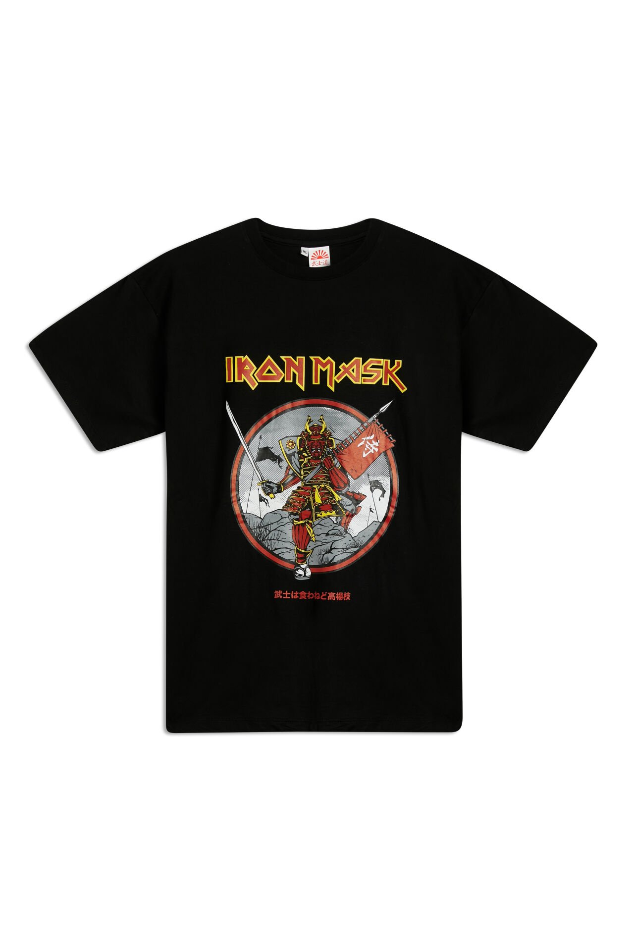 IRON MASK baskılı unisex t-shirt