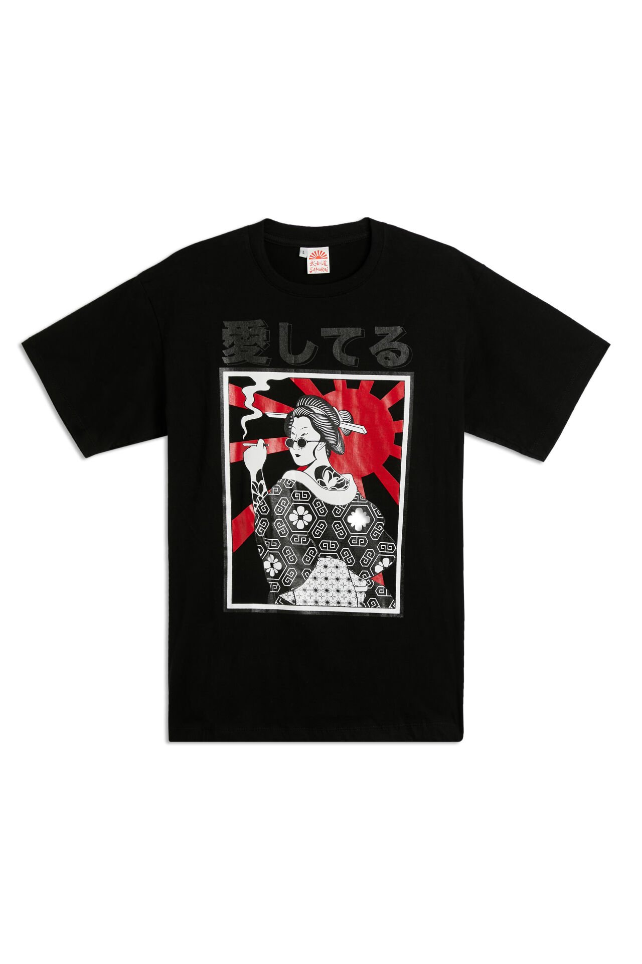GEISHA baskılı unisex t-shirt