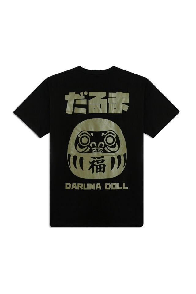 DARUMA DOLL baskılı unisex t-shirt