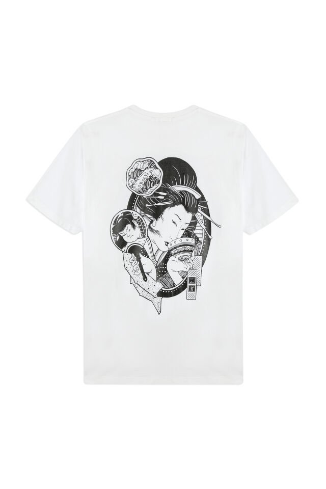 CHAO baskılı unisex t-shirt