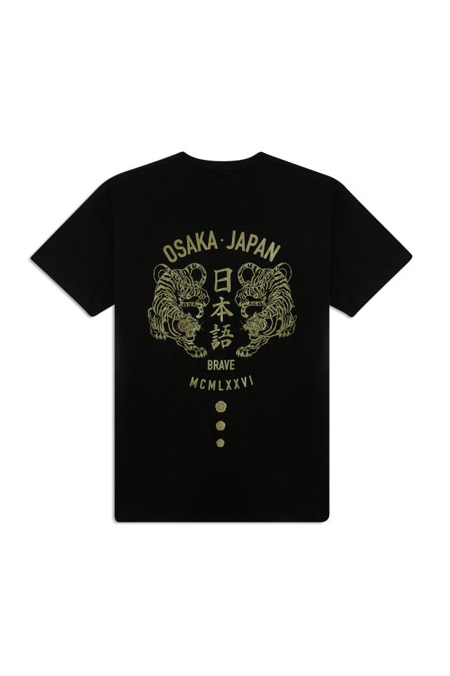 OSAKA JAPAN baskılı unisex t-shirt