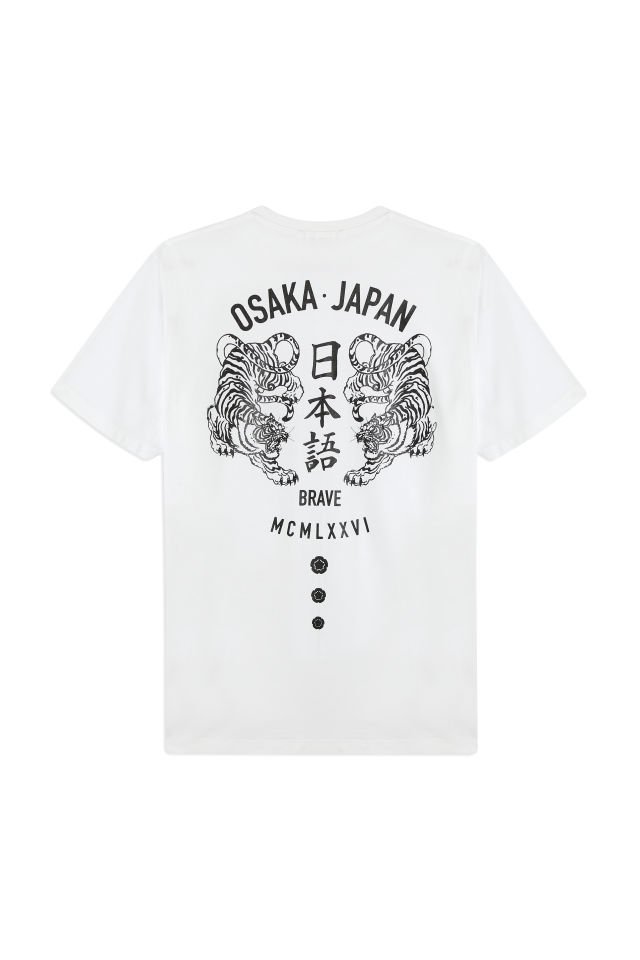 OSAKA JAPAN baskılı unisex t-shirt
