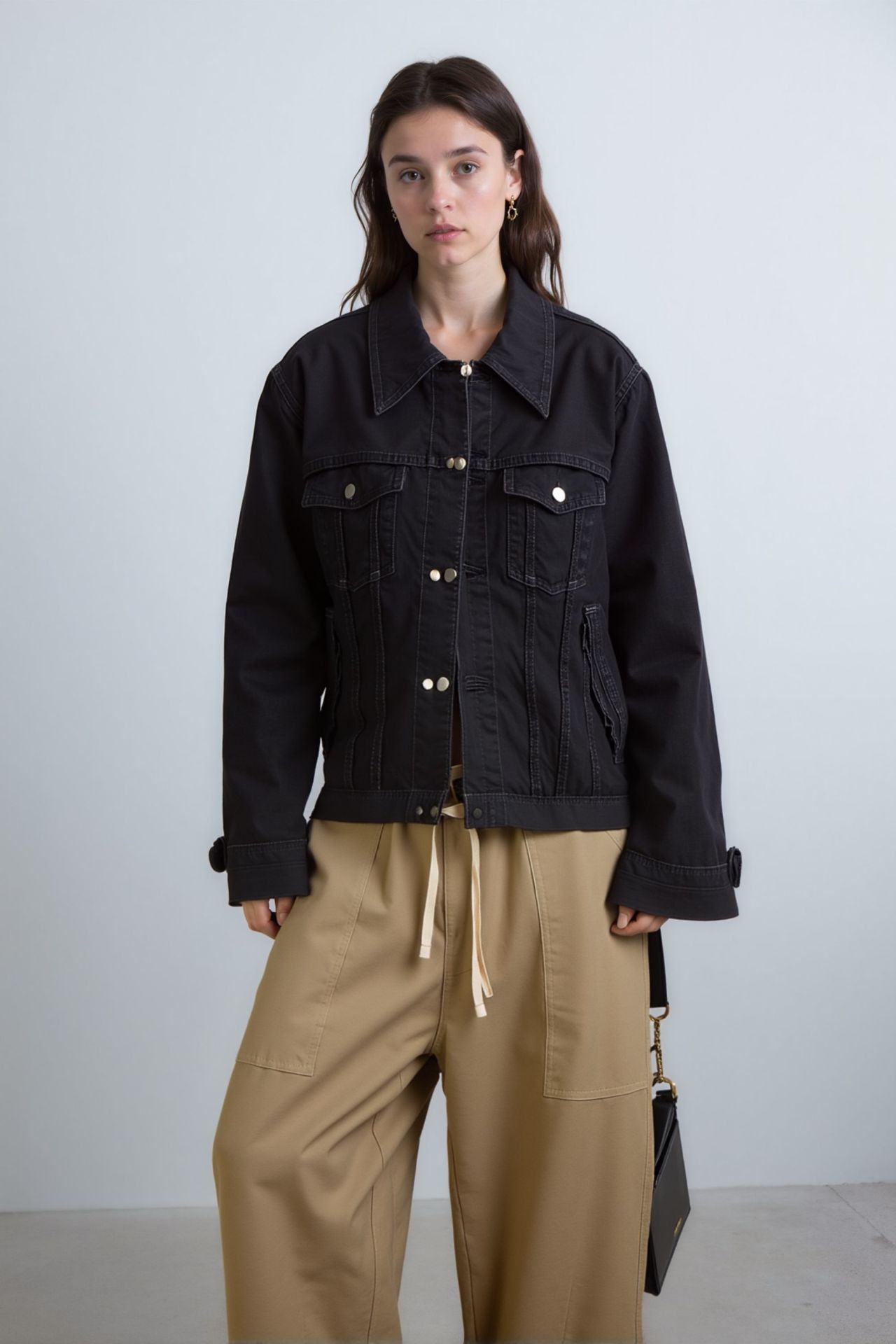 Cocoon pants bej unisex pantolon