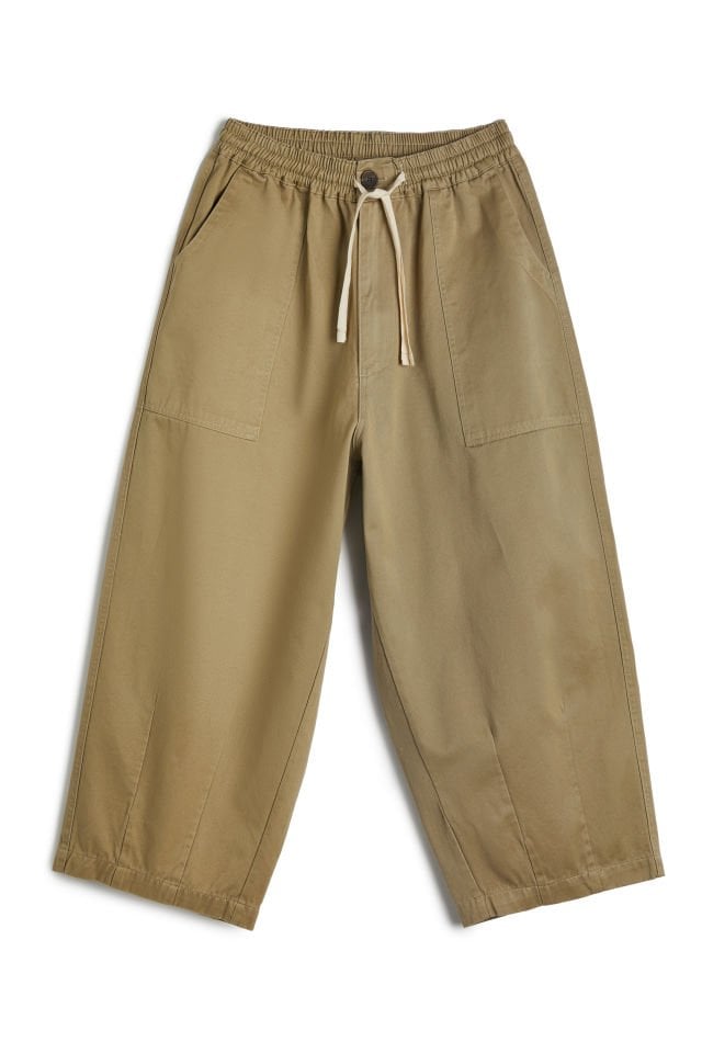 Cocoon pants bej unisex pantolon