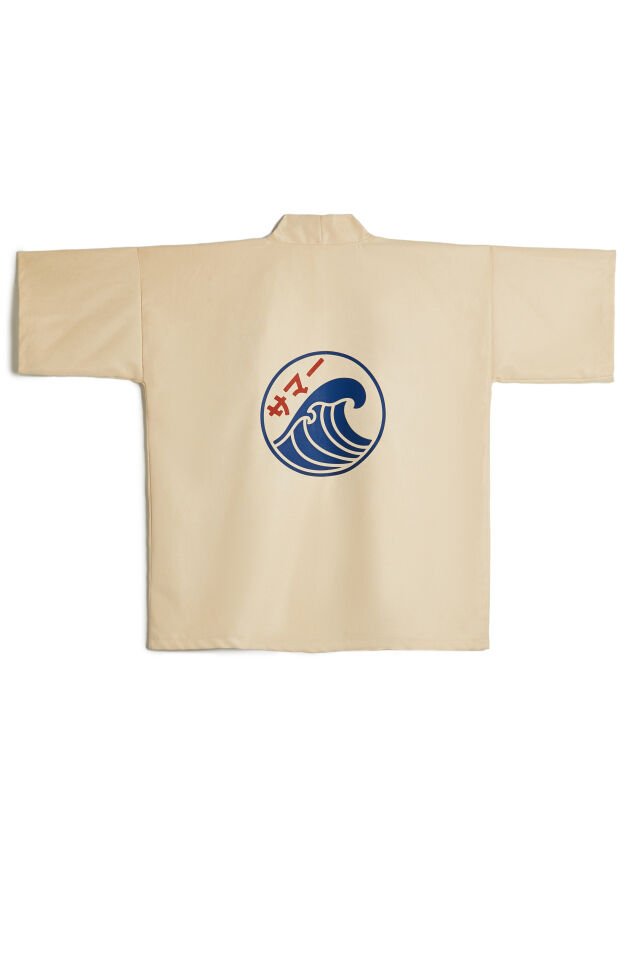 WAVE baskılı Hanten HAPPI unisex ceket