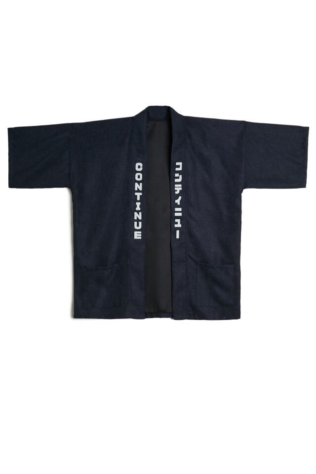 WAVE baskılı Hanten HAPPI unisex ceket