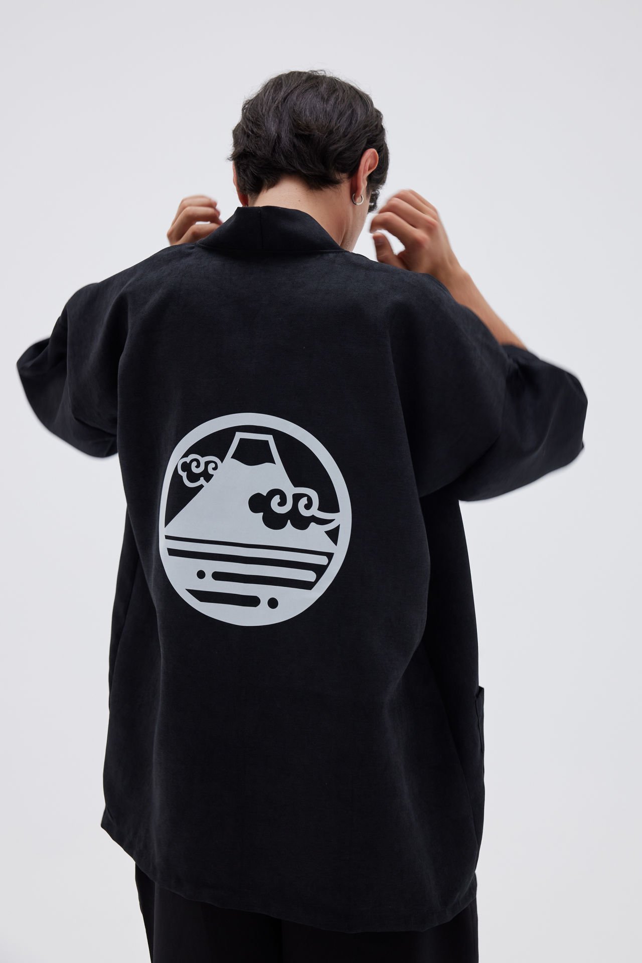 FUJI  baskılı Hanten HAPPI unisex ceket