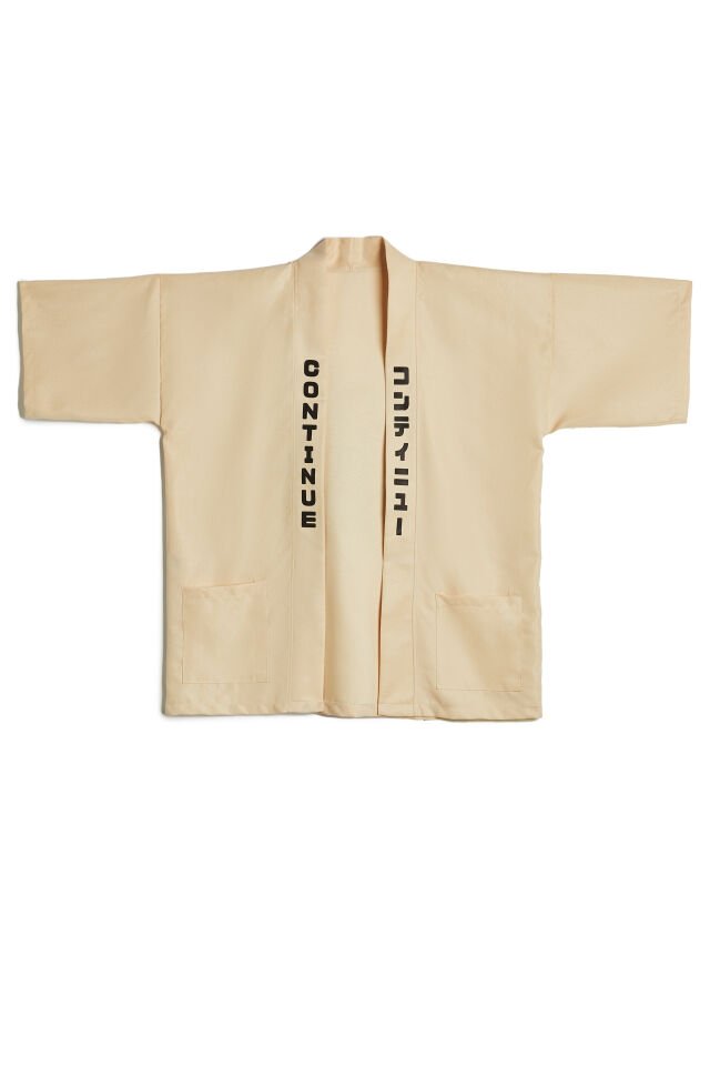 TEMPLE baskılı Hanten HAPPI unisex ceket