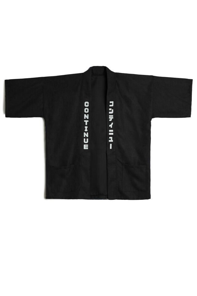 TEMPLE baskılı Hanten HAPPI unisex ceket