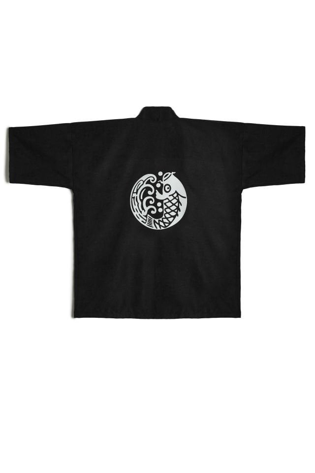 KOI FISH baskılı Hanten HAPPI unisex ceket