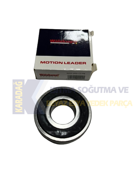 WALZKUGEL 6203 2RS C3 PLASTİK KAPAK RULMAN (ALMAN)