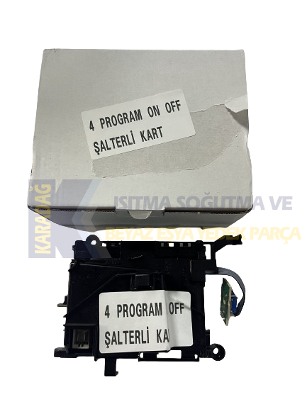 ARÇELİK BULAŞIK KART 4 PROGRAM ON OFF ŞALTERLİ (SIFIR ÜRÜN)