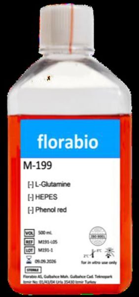 M-199 Medium without HEPES , without L-Glutamine , with phenolred Liquid 1L