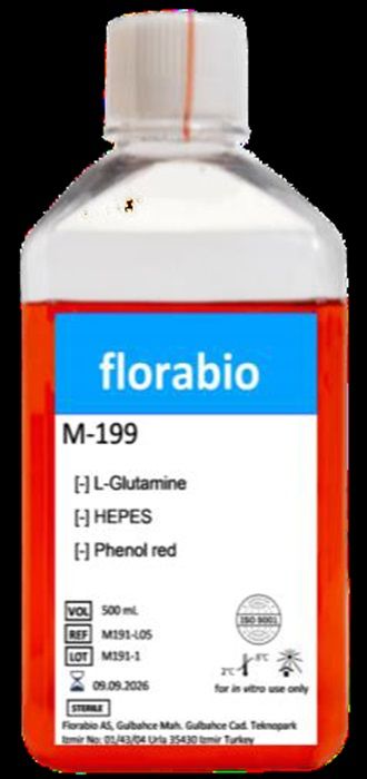 M-199 Medium without HEPES , without L-Glutamine , with phenolred Powder 10L