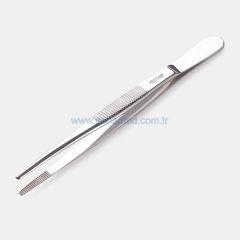 ISOLAB 048.01.145 pens - paslanmaz çelik - genel amaçlı - düz - yuvarlak uçlu - 145 mm    1 adet = 1 adet