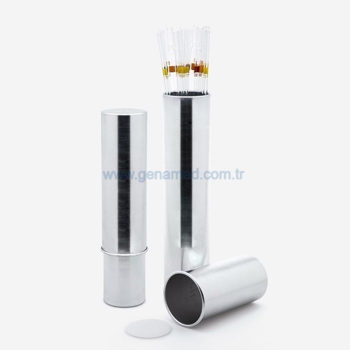 ISOLAB 022.03.003 pipet kutusu - aluminyum - 60 mm çap - 280 / 420 mm H    1 adet = 1 adet