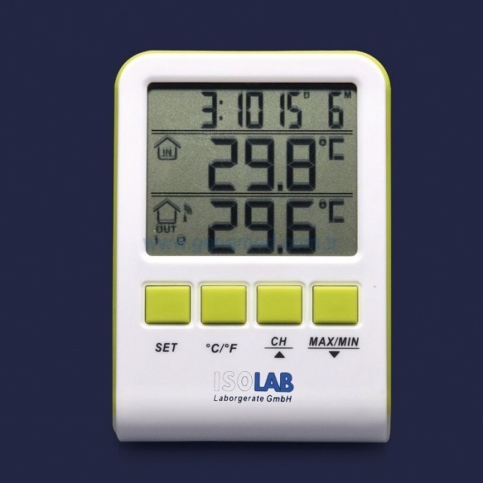 ISOLAB 059.03.003 termometre - kablosuz - max&min    1 adet = 1 adet