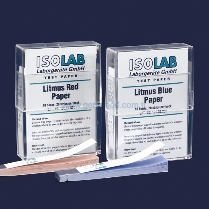 ISOLAB 101.01.002 turnusol kağıdı - mavi    1 paket = 200 adet