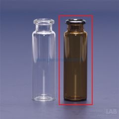 ISOLAB 095.03.004 vial - crimp kapak - N20 - 20,5x54,5 mm - 10 ml - amber    1 paket = 100 adet