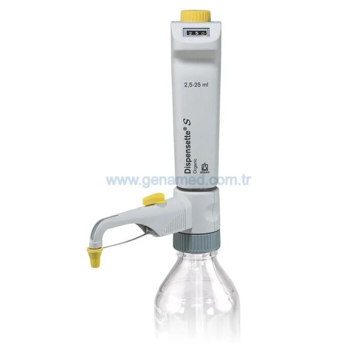 Brand 4630351 Dispensette® S Organic Ayarlanabilir Hacimli Dispenser - Vanalı  2,5-25 mL