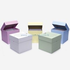 ISOLAB 078.20.015W tüp kutusu - karton - 15 ml tüpler için - geçme kapaklı - beyaz    1 adet = 1 adet