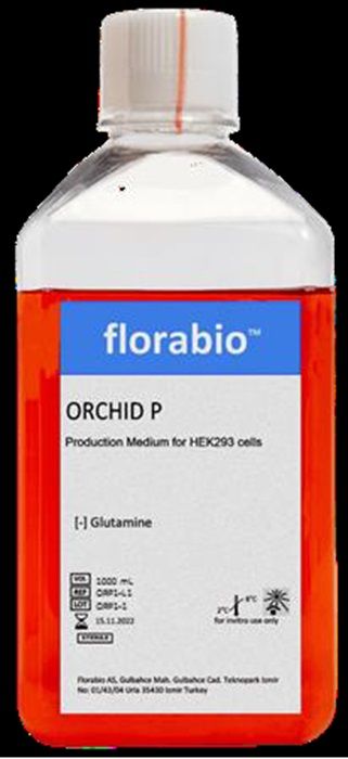 ORCHID P Virus and protein production medium for HEK293 cells, protein free, suitable for viral infection and electrophoration. Liquid 0.5 L