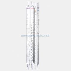 ISOLAB 083.13.100 steril pipetler - tek kullanımlık - 100 ml    1 kolı = 50 adet