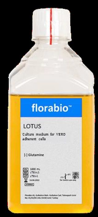 LOTUS Stock culture and production medium for VERO adherent cells, animal component free, contains recombinant proteins. Liquid 0.5 L