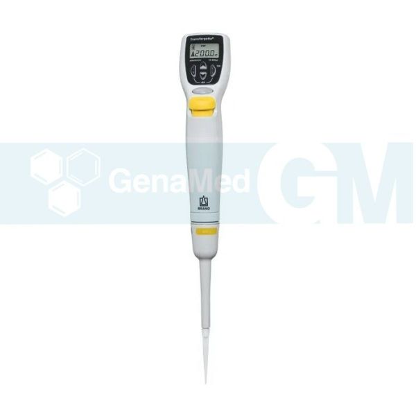 Brand 705303 Transferpette® Elektronik Ayarlı Pipet, 20-200 ul, sarı