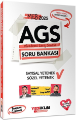 Yediiklim Yayınları 2025 MEB AGS Sözel Yetenek Sayısal Yetenek Tamamı Çözümlü Soru Bankası