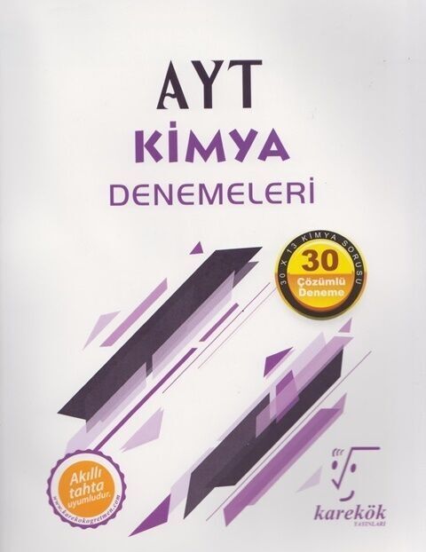 Karekök Yayınları AYT Kimya 30 Deneme