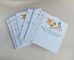 350 gram 1. Sınıf Kuşe Kağıt - 8 Cm * 9.5 Cm - Bijuteri Ürün Tanıtım Kartı - 071 50 Adet