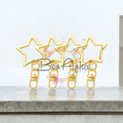 (1 adet) Altın Renk Yıldız Model Anahtarlık