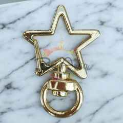 (1 adet) Altın Renk Yıldız Model Anahtarlık