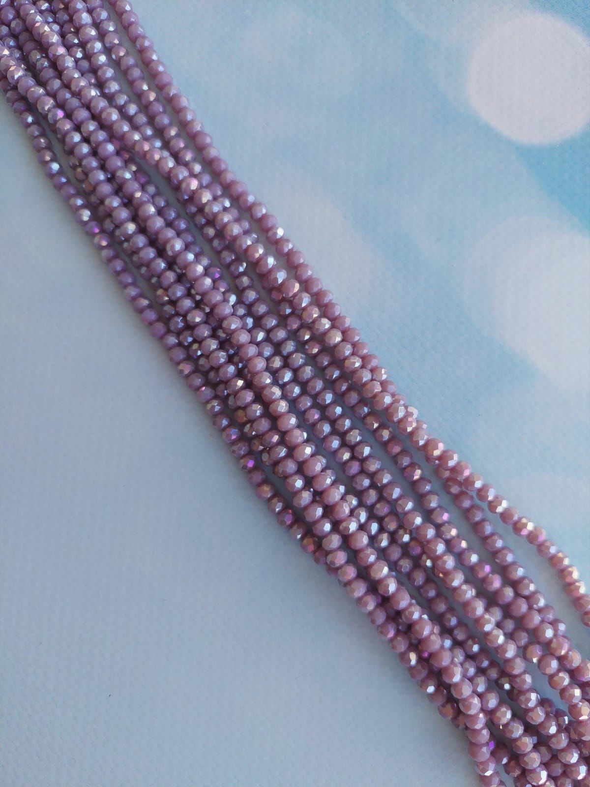 1 Dizi - 4 mm Kristal Cam Boncuk - 027