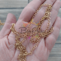 (10 adet) Altın Renk 4 mm x 0,6 mm Çelik Halka