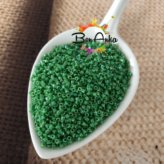 5 g No:001 Miyuki Delica 11/0 Boncuk DB0163 Opak Yeşil AB