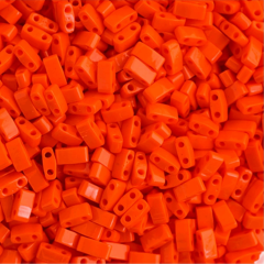 (5 gram) No:053 Miyuki Yarım Tila HTL-406 Opak Turuncu