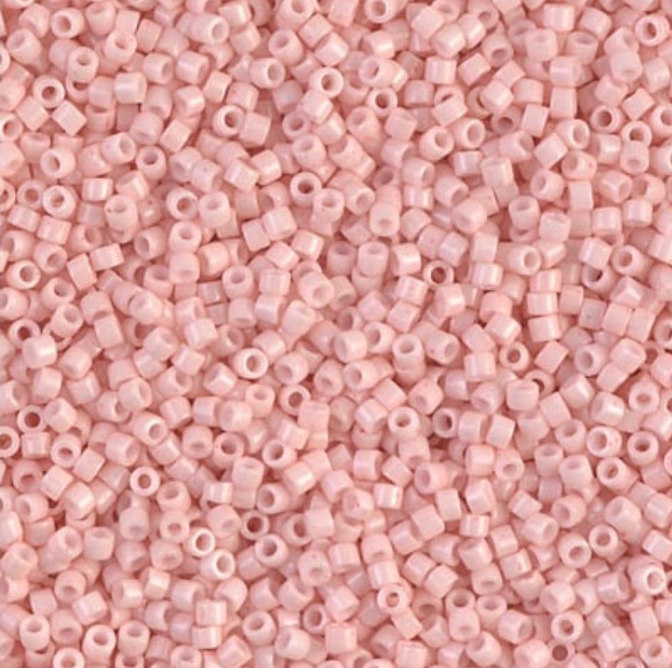 No:461 Miyuki Delica Boncuk DB-1523 (Opak Mat Açık Somon Pembe) 7.5 Gram (Kutu Hediyeli)