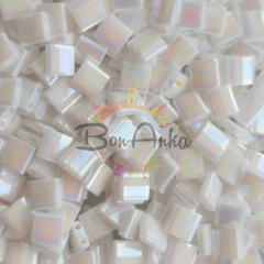 (5 gram) No:032 Miyuki Tila TL-0471 Opak İnci Beyaz AB